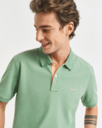 Polo in piqué a contrasto Gant 2062026 - immagine 3