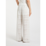 Pantalone in Voile di cotone ricamato Marella ERA - immagine 2