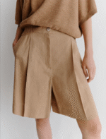 Bermuda in viscosa e lino stretch Marella SAGITTA - immagine 5