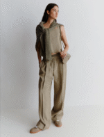 Top in viscosa e lino stretch Marella TERNI - immagine 4