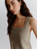 Top in viscosa e lino stretch Marella TERNI - immagine 2