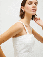 Top a bustier in voile Marella CAMELOT - immagine 3