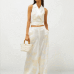Pantalone in lino ricamato Marella KADIAK