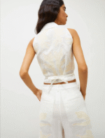 Top in lino ricamato Marella KRISS - immagine 3