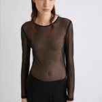 T-shirt in tulle con cristalli Marella SELINA