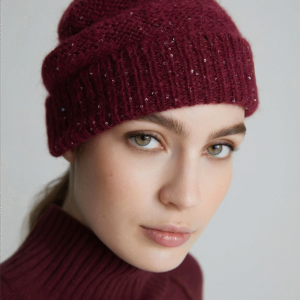 Berretto in misto cashmere con paillette Marella ENSIGN