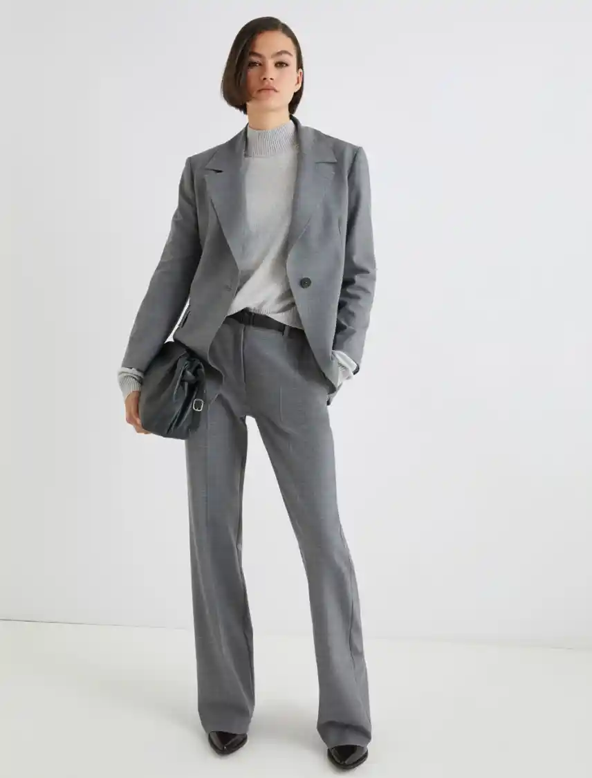 CRISMA1 Pantalone flare in misto lana stretch Marella CRISMA - immagine 1
