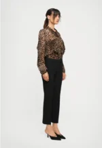Pantaloni in viscosa stretch Marella LECCIO - immagine 3