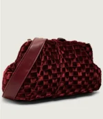 Maxi borsa in tessuto intrecciato effetto velluto Marella POLDER - immagine 3