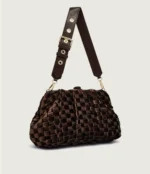 Maxi borsa in tessuto intrecciato effetto velluto Marella POLDER - immagine 2