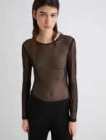 T-shirt in tulle con cristalli Marella SELINA