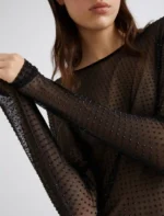 T-shirt in tulle con cristalli Marella SELINA - immagine 2