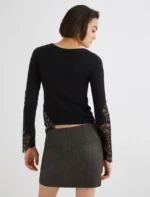 Maglia aderente con pizzo Marella TORSO - immagine 3