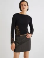 Maglia aderente con pizzo Marella TORSO