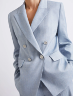 Blazer in chevron di misto lino Marella MLLBUSSOLA - immagine 3