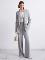 Pantalone dritto in tela stretch malfilé Marella MLLGIUNCHI - immagine 4