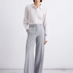 Pantalone dritto in tela stretch malfilé Marella MLLGIUNCHI