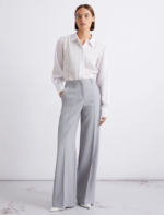 Pantalone dritto in tela stretch malfilé Marella MLLGIUNCHI