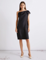 Abito in twill di seta con scollo asimmetrico Marella MLLREA