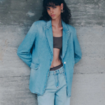 Blazer in denim chiaro Marella MLSFURETTO