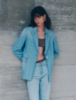 Blazer in denim chiaro Marella MLSFURETTO