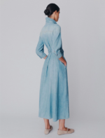 Chemisier lungo in denim fluido Marella MLSGIAMBO - immagine 4