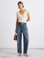 Top a costine con volant Marella MLSMATASSA - immagine 5