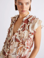 Top in georgette stampato Marella MLSUGOLA - immagine 2