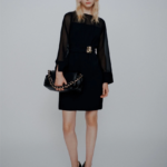 Abito con cintura in envers satin e georgette Marella MLTLACUN