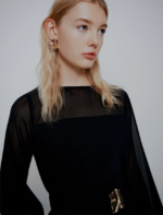 Abito con cintura in envers satin e georgette Marella MLTLACUN - immagine 2