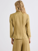 Blazer aderente in lino delavé Marella MLLCARDATO - immagine 2