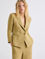 Blazer aderente in lino delavé Marella MLLCARDATO