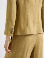 Blazer aderente in lino delavé Marella MLLCARDATO - immagine 4