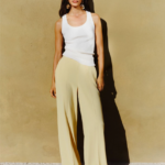 Pantalone ampio in enver satin Marella MLLSTAMPA