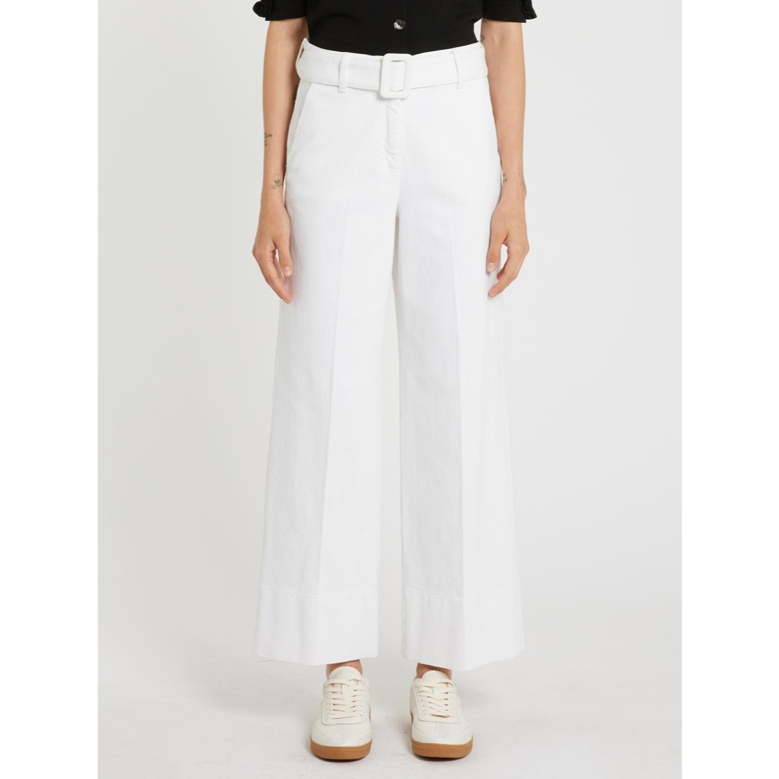 mlsnicchi Pantaloni in bull di cotone Marella MLSNICCHI - immagine 1