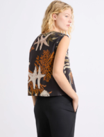 Top smanicato in cotone stretch Marella MLLAFFINE - immagine 6