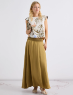 Top smanicato in cotone stretch Marella MLLAFFINE - immagine 4