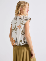 Top smanicato in cotone stretch Marella MLLAFFINE - immagine 3