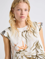 Top smanicato in cotone stretch Marella MLLAFFINE - immagine 2