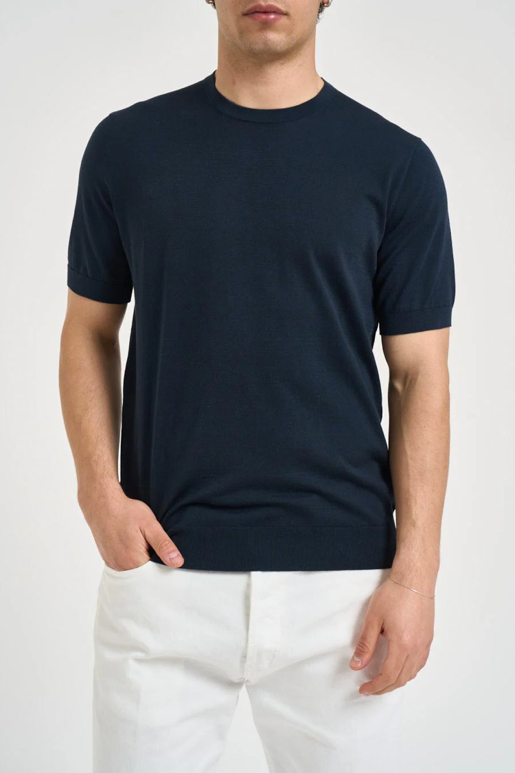 BLU T-shirt in cotone Diktat 036 blu - immagine 1