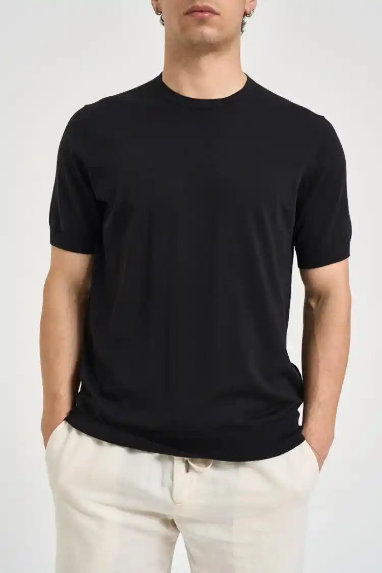NERO T-shirt in cotone Diktat 036 nero - immagine 1