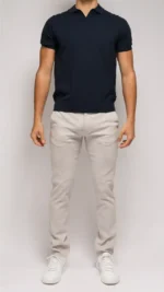 Polo in cotone Diktat 008 blu