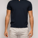 Polo in cotone Diktat 008 blu