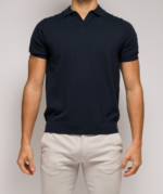 Polo in cotone Diktat 008 blu