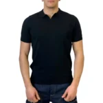 Polo in cotone Diktat 008 nero