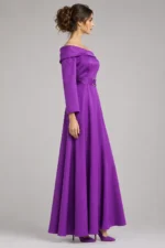 Abito midi elegante monospalla Sonia Pena - immagine 3