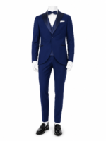 Abito smoking con panciotto da cerimonia Pal Zileri blu royal