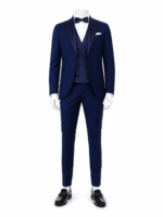 Abito smoking con panciotto da cerimonia Pal Zileri blu royal - immagine 2
