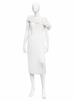 Abito midi elegante con scollo bardot Sonia Pena - immagine 3