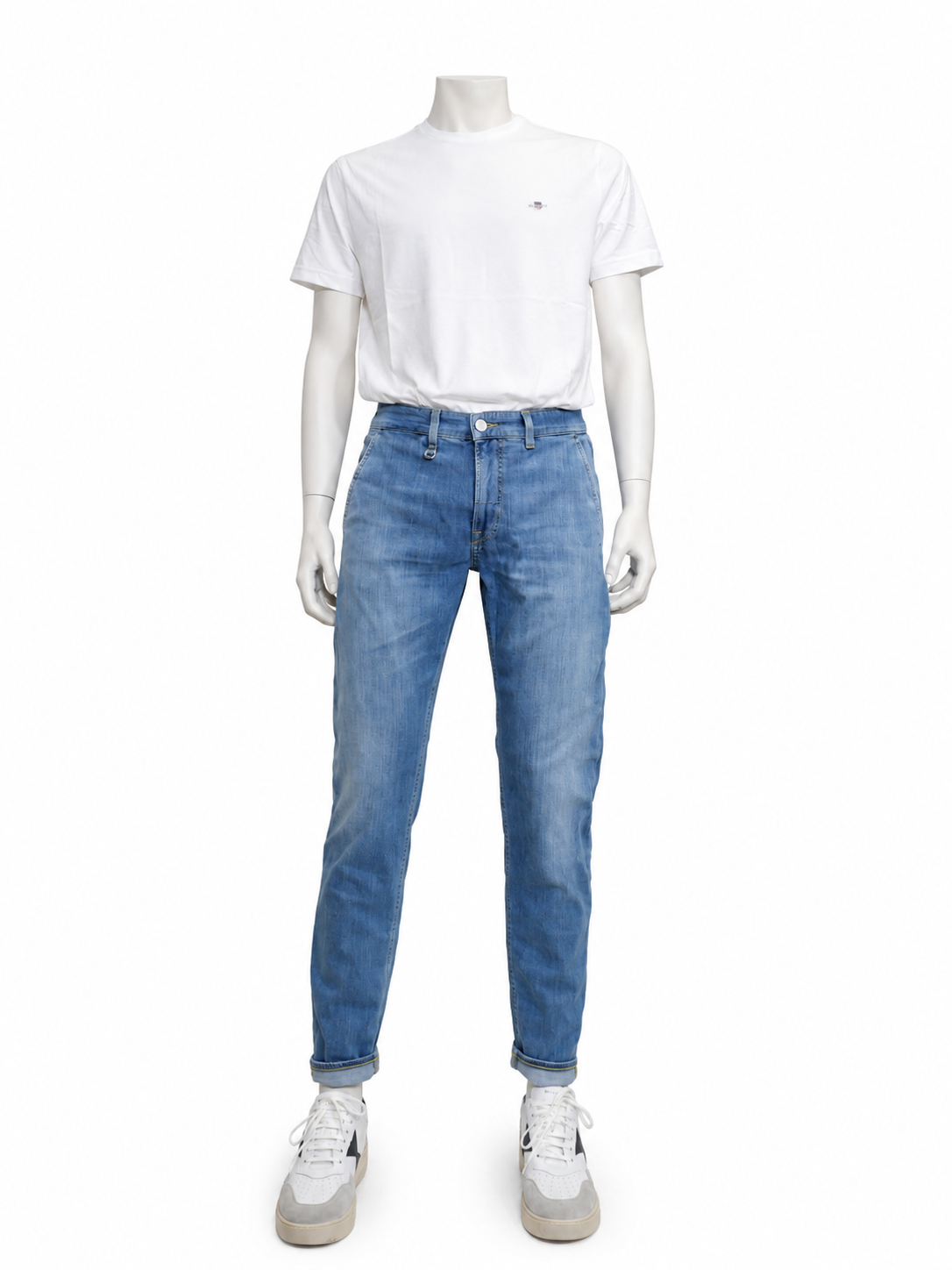 ChatGPT Image 16 giu 2026, 19_25_06 Jeans in denim blu chiaro tasca a filo Siviglia - immagine 1